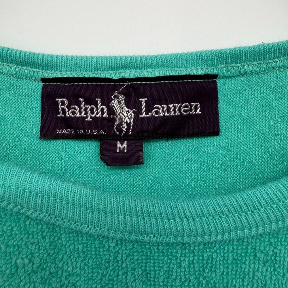 Vintage Ralph Lauren Midi Dress Cover Up Medium Terry Cloth Made in USA Beachy - Picture 7 of 10